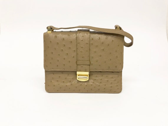 ostrich skin purse