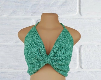 CROCHET PATTERN PDF - Crochet Crop Top Pattern - Easy Crochet Crop Top - Crochet Summer Top Pattern - Crochet Top Pattern - Crochet Bow Top