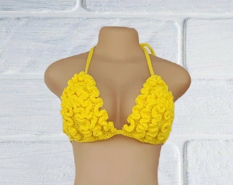 CROCHET PATTERN PDF - Crochet Bikini Top Pattern - Crochet Bra Top - Crochet Bikini Pattern - Multiple Sizes - Crochet Bralette Pattern Pdf