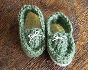 CROCHET PATTERN- Crochet Baby Loafers Pattern - Crochet baby moccasins - Crochet moccasin Pattern - Easy Crochet Baby Booties Pattern