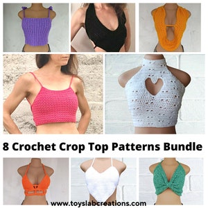 CROCHET PATTERN Bundle PDF Crochet Crop Top Pattern - Etsy