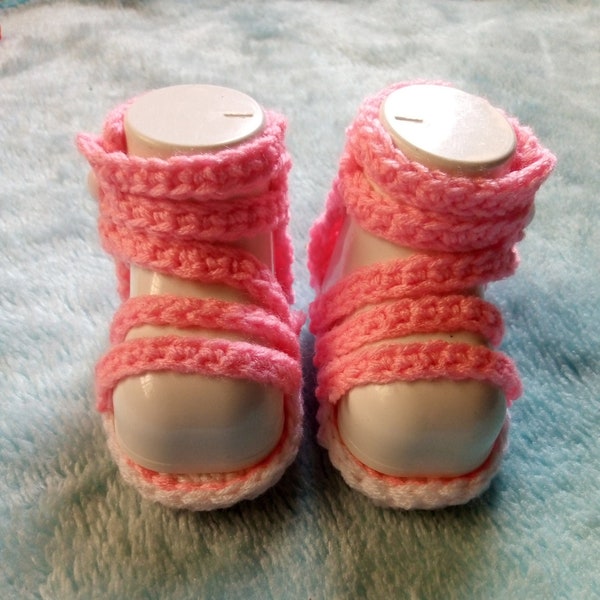 CROCHET PATTERN PDF - Crochet Baby Sandals - Crochet Baby Gladiator Sandal - Crochet Baby Girl Gladiator Sandals Pattern - Multiple Sizes