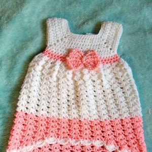 CROCHET PATTERN PDF Crochet baby dress pattern Baby Dress Crochet Pattern High-low Crochet Dress Pattern Crochet Babygirl Outfit image 1