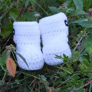 CROCHET PATTERN Crochet Baby Ugg Boots Crochet Baby Booties Pattern Crochet Baby Socks Crochet Infant Slippers 3 Sizing Options image 3