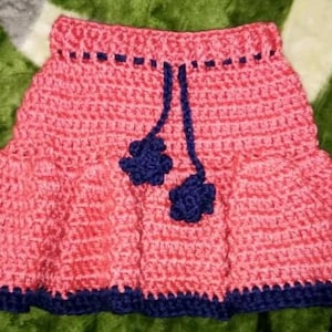 CROCHET PATTERN PDF Crochet Baby Skirt Crochet Child Skirt Crochet Ruffle Skirt Baby Girl Outfit 8 Sizing Options Crochet Flay image 2