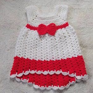 CROCHET PATTERN PDF Crochet baby dress pattern Baby Dress Crochet Pattern High-low Crochet Dress Pattern Crochet Babygirl Outfit image 2