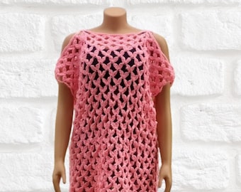 CROCHET PATTERN PDF - Crochet Summer Top Pattern - Crochet Beach Summer Top Pattern - Crochet Lacy Top Pattern - Crochet Lace Top Pattern