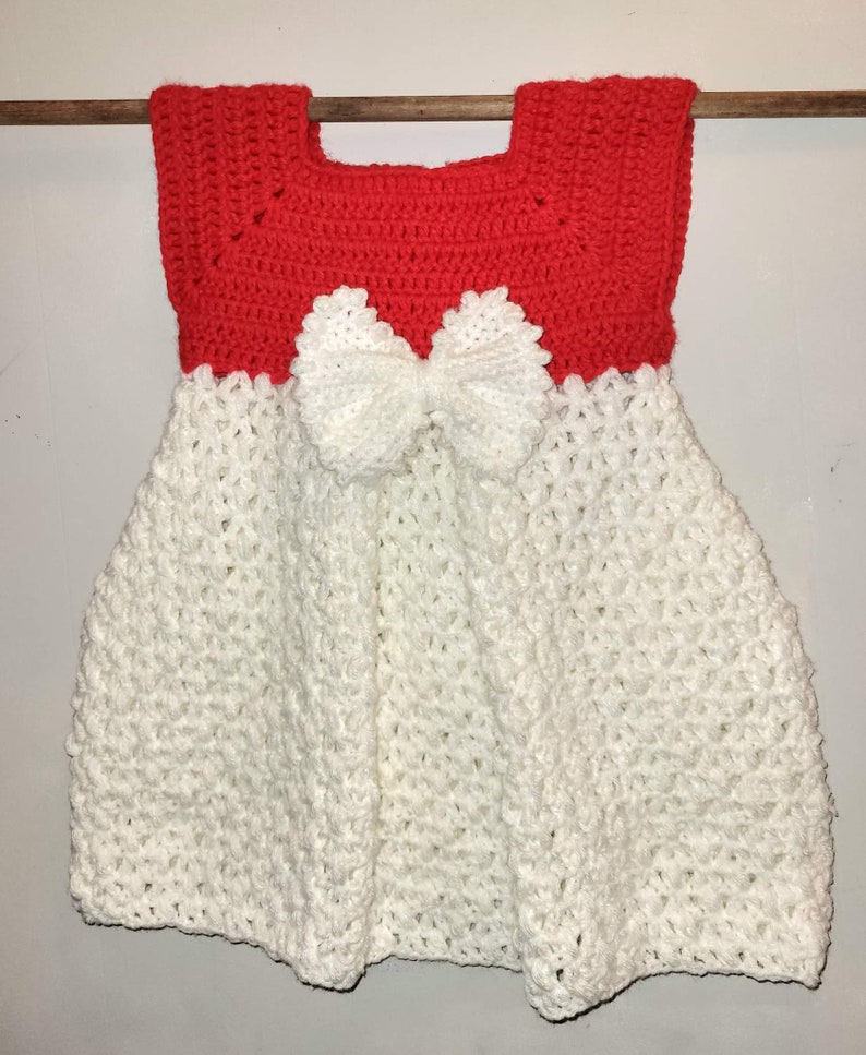 CROCHET PATTERN PDF Crochet Baby Dress Pattern Pleated Crochet Baby Dress Pattern Crochet Baby Frock Newborn Dress Baby Pattern image 5