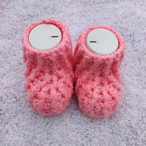 CROCHET PATTERN PDF Crochet Baby Booties Pattern Crochet Baby Slippers Crochet Baby Shoes Crochet Baby Socks Baby Shoes Worked Flat image 6