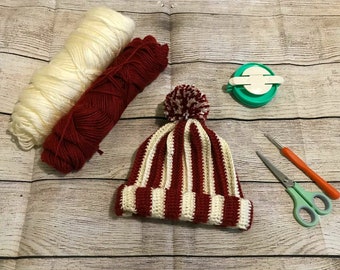 CROCHET PATTERN PDF - Crochet Hat Pattern - Crochet Beanie Pattern - Easy Crochet Hat Pattern for Beginners - Baby to Adult sizes