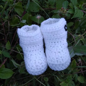 CROCHET PATTERN Crochet Baby Ugg Boots Crochet Baby Booties Pattern Crochet Baby Socks Crochet Infant Slippers 3 Sizing Options image 4