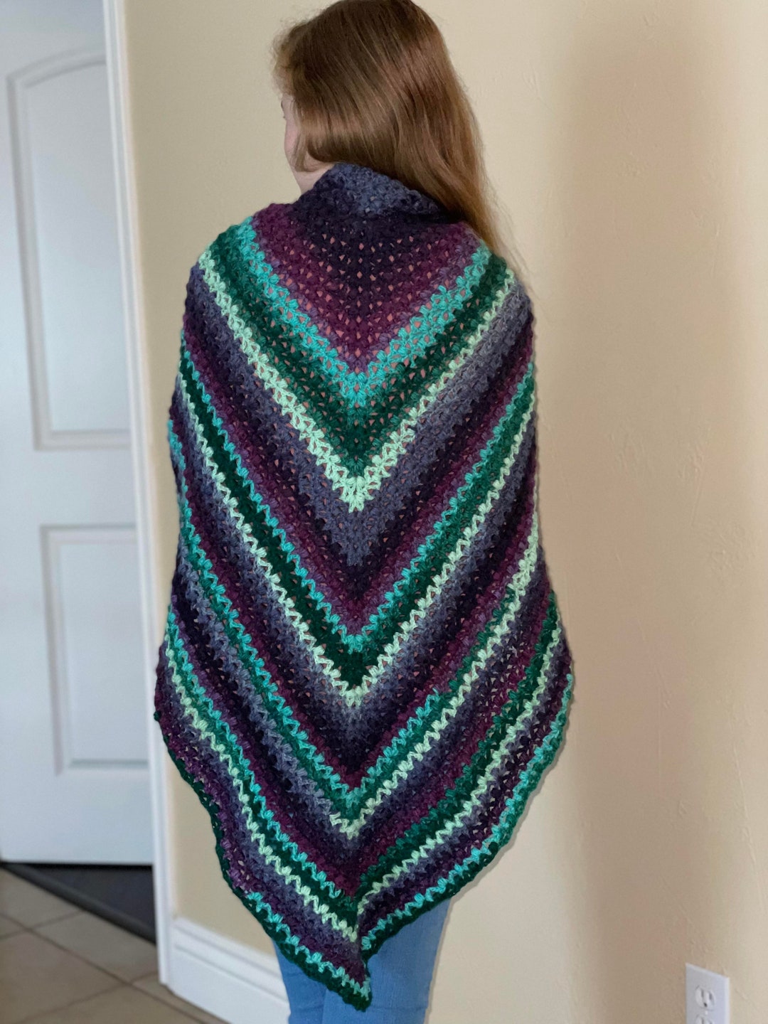 CROCHET PATTERN PDF Crochet Shawl Pattern Easy Crochet Shawl Pattern ...
