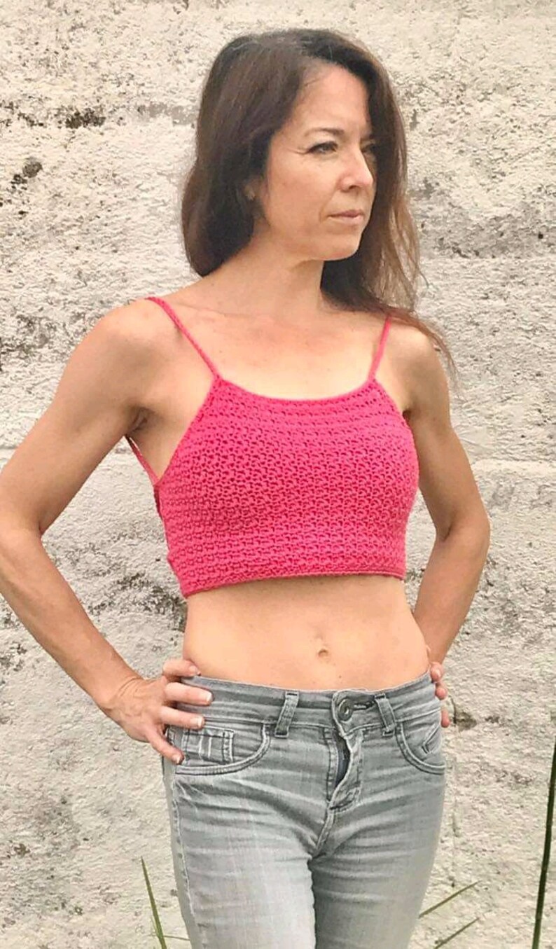 CROCHET PATTERN Crochet Crop Top Pattern Backless Top Pattern Backless Crop Top Pattern Summer Crochet Crop Top Festival Boho Top image 3