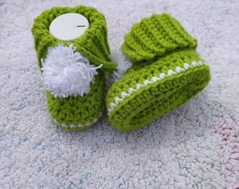 CROCHET PATTERN PDF- Crochet Baby Booties Pattern | Crochet Baby Shoes Step by Step | Crochet Cuff booties pattern | Crochet Infant Slippers