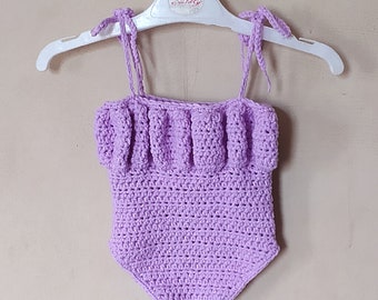 CROCHET PATTERN -Crochet Baby Romper Pattern - Crochet Baby Onesie Pattern - Multiple Sizes - Crochet Summer Baby Romper - Instant Download