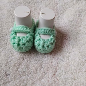 CROCHET PATTERN PDF Crochet Baby Mary Jane Shoes Pattern Crochet Baby Girl Shoes Infant Slipper Easy Baby Shoes Crochet Baby Shoes image 6