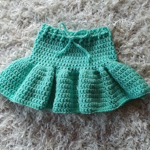 CROCHET PATTERN PDF Crochet Baby Skirt Crochet Child Skirt Crochet Ruffle Skirt Baby Girl Outfit 8 Sizing Options Crochet Flay image 5