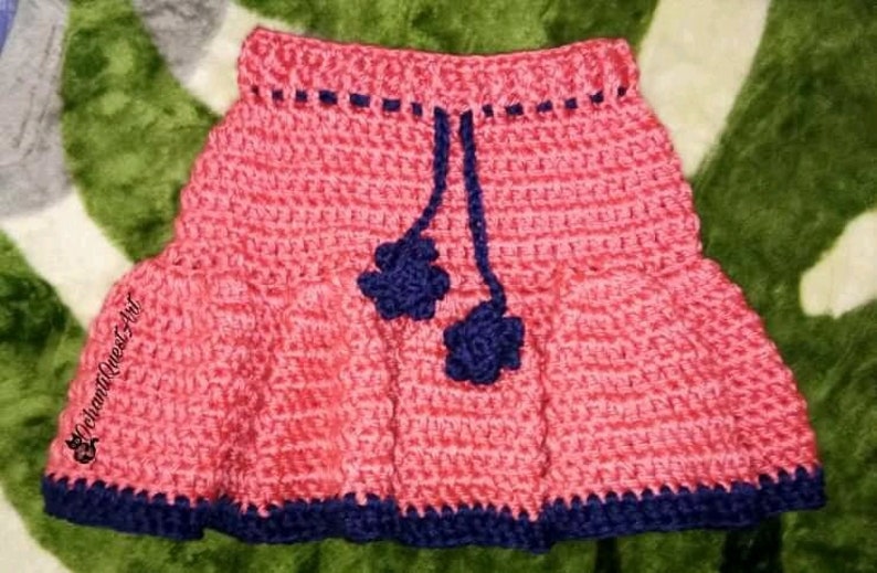 CROCHET PATTERN PDF Crochet Baby Skirt Crochet Child Skirt Crochet Ruffle Skirt Baby Girl Outfit 8 Sizing Options Crochet Flay image 2