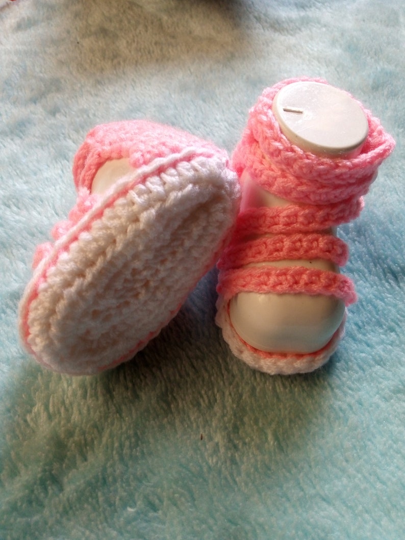 CROCHET PATTERN PDF Crochet Baby Sandals Crochet Baby Gladiator Sandal Crochet Baby Girl Gladiator Sandals Pattern Multiple Sizes image 3