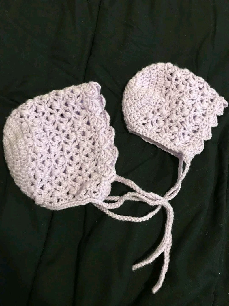 CROCHET PATTERN PDF Crochet Baby Bonnet Pattern Baby Bonnet Pattern Crochet Baby Bonnet Pattern Crochet Bonnet Pattern Baby Bonnet image 1