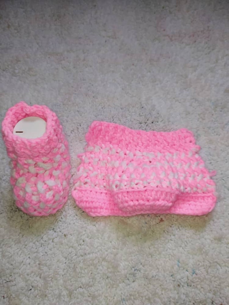 CROCHET PATTERN PDF Crochet Baby Booties Pattern Crochet Baby Slippers Crochet Baby Shoes Crochet Baby Socks Baby Shoes Worked Flat image 4