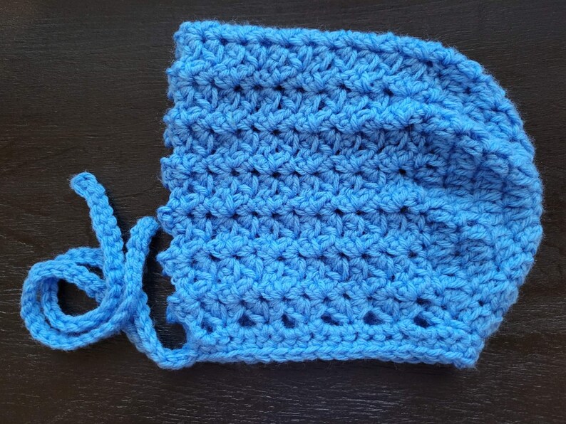 CROCHET PATTERN PDF Crochet Baby Bonnet Pattern Crochet Newborn Bonnet Hat Easy Crochet Baby Bonnet Pattern For Beginners 2 Sizes image 2