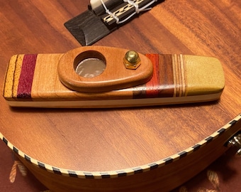 Stripes Wooden Kazoo Handmade Kazoo Harmonica Mirliton Banjo Banjolele Ukulele Accessories Ukelele tambourine guitar Ukulele gurt uke gift