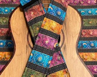 Celestial Ukulele Strap Ukulele Ukelele strap Ukelele Ukulele case handmade ukulele Vegan Tabs Ukulele Gurt Mandolin strap Banjolele