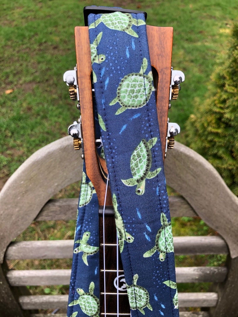 Ukulele Strap Sea Turtles HandsFree Vegan Leather Handmade Etsy