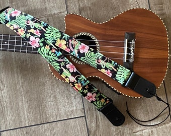 Hula Lady Ukulele Strap Ukulele Ukelele strap Ukelele Ukulele case handmade ukulele Vegan Tabs Ukulele Gurt Mandolin strap Banjolele