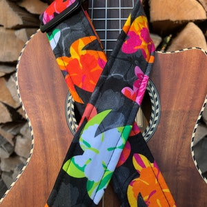 Aloha Sea Turtles Ukulele Strap Ukulele Ukelele strap Ukelele Ukulele case handmade ukulele Vegan Tabs Ukulele Gurt Banjolele