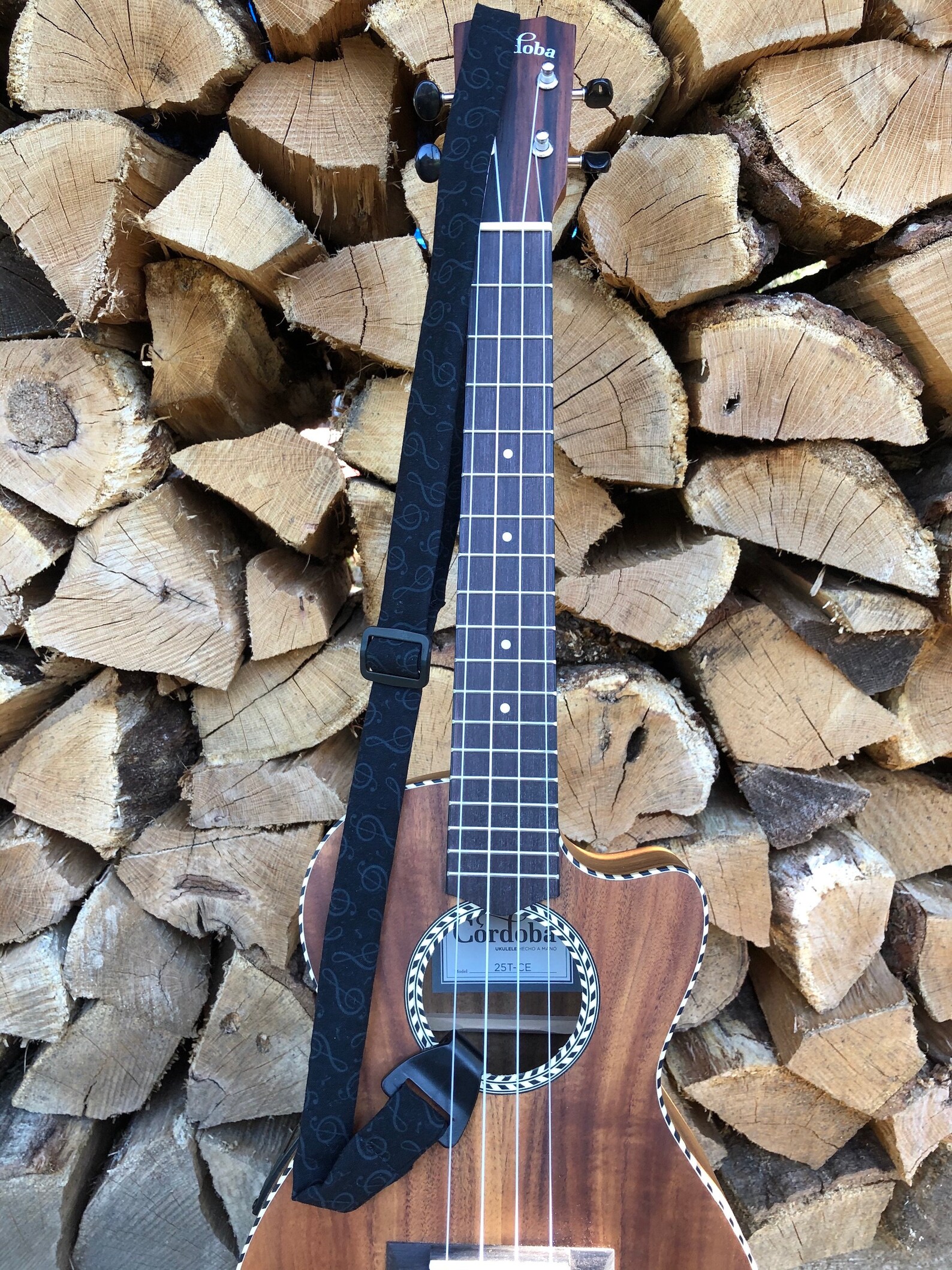 JHOOK Ukulele Strap You Choose Fabric Neck Strap No Drill Etsy