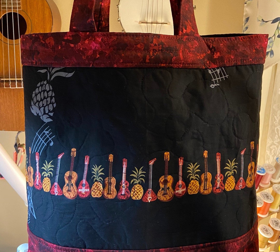 Quilted Ukulele Tote, Ukulele Tote, Ukulele, Ukulele Case, Handmade