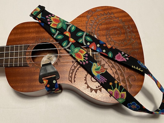 Floral Ukulele J-hook Strap Ukulele Strap Ukulele Ukelele Strap