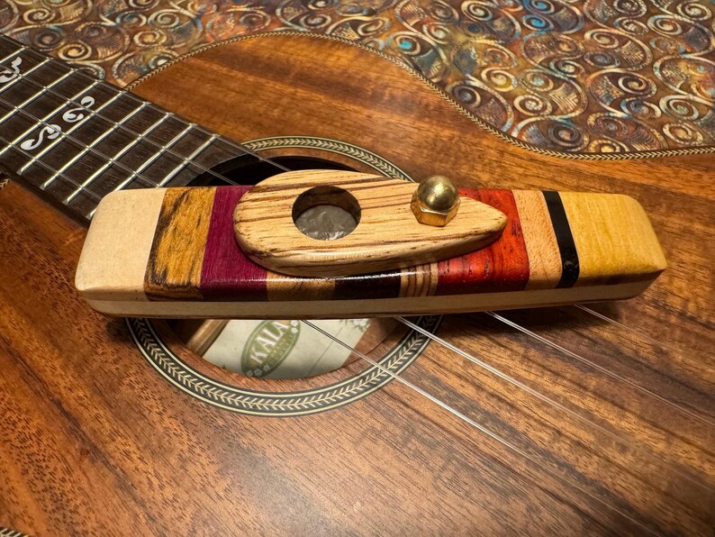 Chunky2 Striped Handmade Wooden Kazoos Mirliton Kazoo Banjo Banjolele