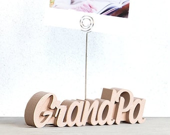 Grandpa Picture Frame | Polaroid Photo Frame | Polaroid Picture Frame | Grandfather Photo Holder | Lettering Photo Frame