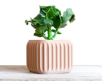 Indoor Wood Plant Pot | Scandinavian Wood Cache Pot | Plant Lover Gift | Indoor Succulent Planter