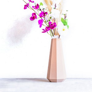 Vase für getrocknete Blumen , Blumenvase mit Wassertank , Kindervasen , Wohnkultur , Geschenkidee , MENFI-Modell , 3D-Druck