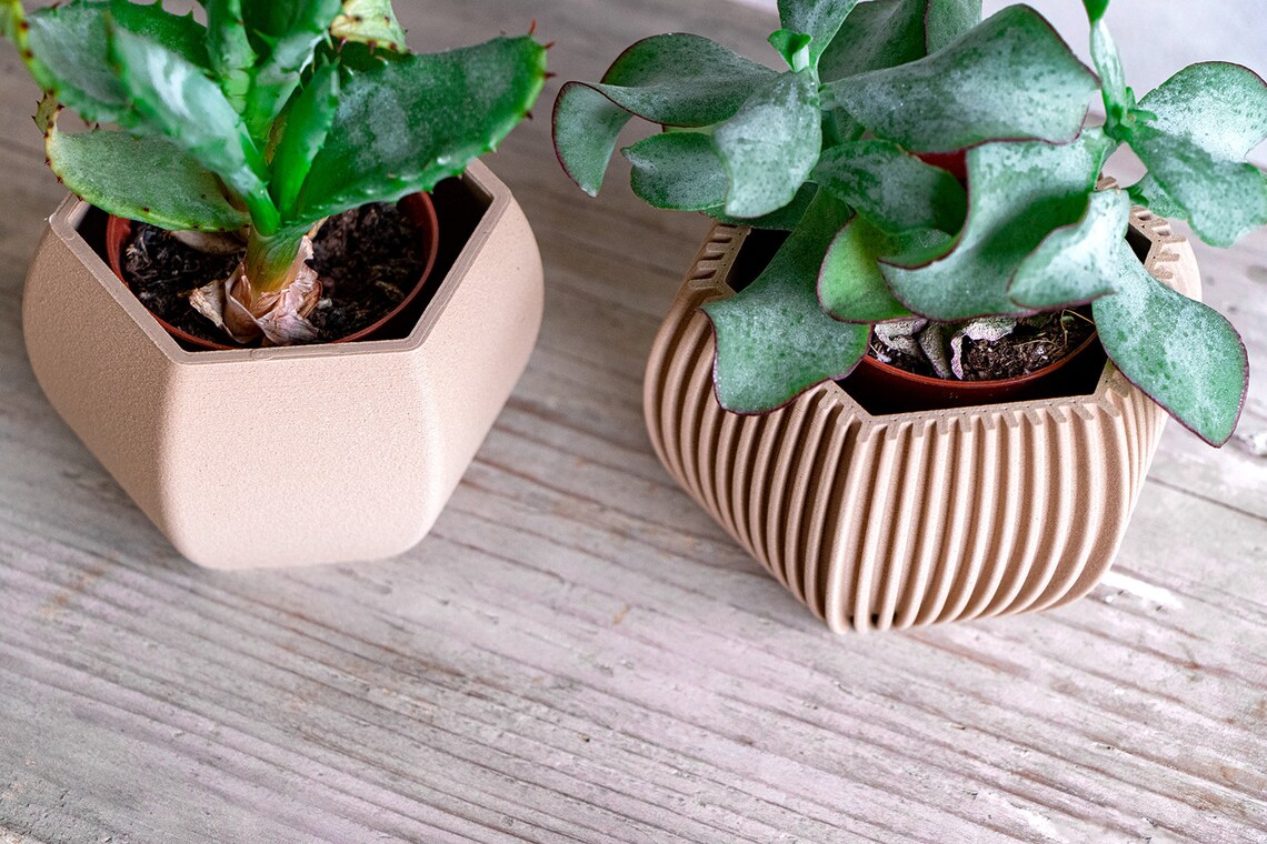 Nice Plant Pot Set Mothers Day Gift 2 Small Planter Set Etsy