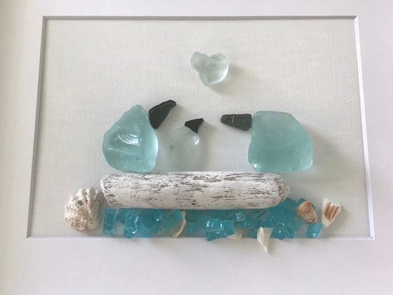 Diy Sea Glass Art Framed