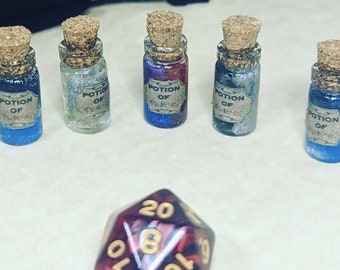 Labeled Mystery D&D Potion Bottles Bulk, Dungeons and Dragons Miniatures, DND Gift for Dungeon Master, DND Gifts, DnD Stuff, DnD Accessories