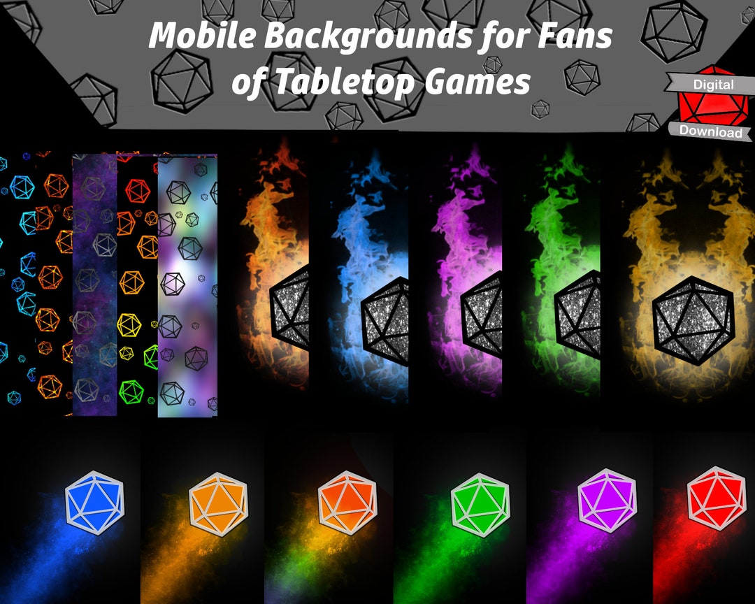 D&D Digital Phone Backgrounds Bundle of All, DND Gifts for Players ...