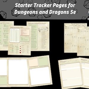 Dungeons and Dragons Campaign Journal, D&D Campaign Diary, DND Journal Digital, DnD Digital Download, 5e Character Sheet, DnD Accessories