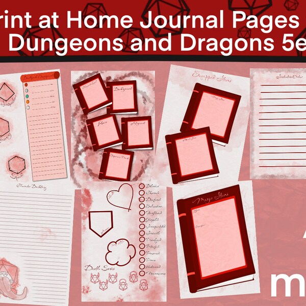Dnd Journal - Etsy