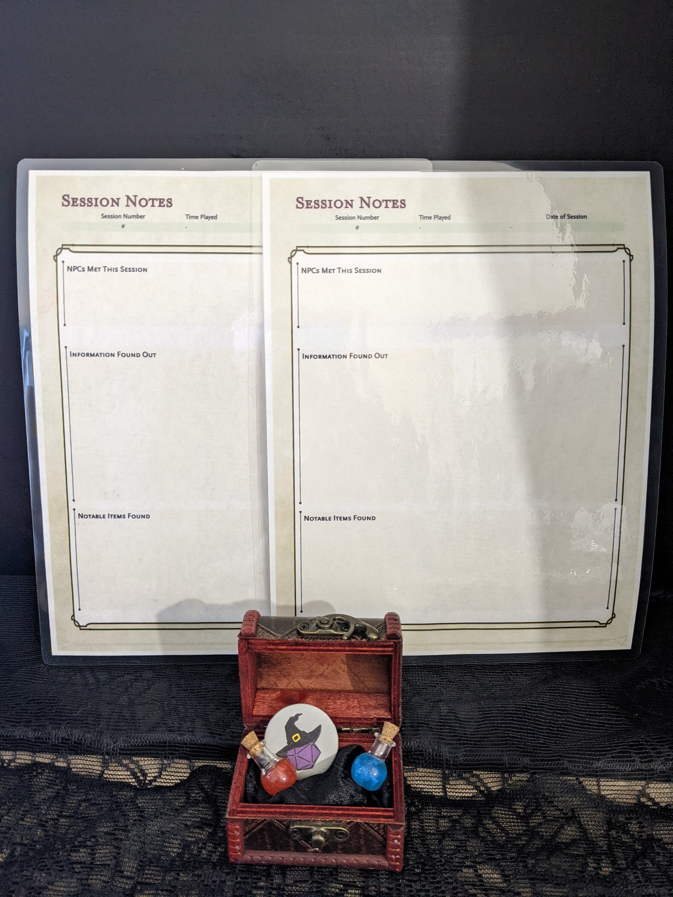 Reusable Laminated D&amp;D Session Notes Sheets Dungeons and - Etsy