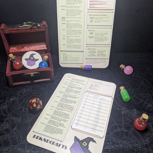 D&D Quick Reference Character Sheet, Dungeons and Dragons Gifts, DnD Dungeon Master DM Screen, D and D Gifts for Players, DnD Accessories image 3