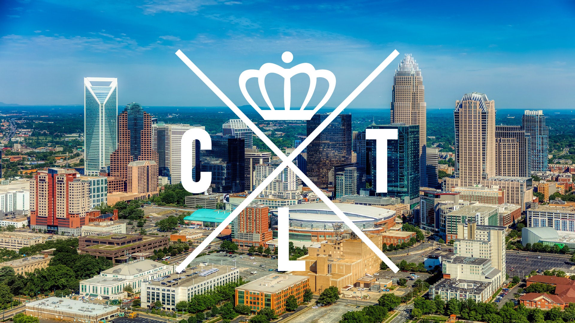 Charlotte NC Decal / CLT Decal / Charlotte Crown Decal / Etsy
