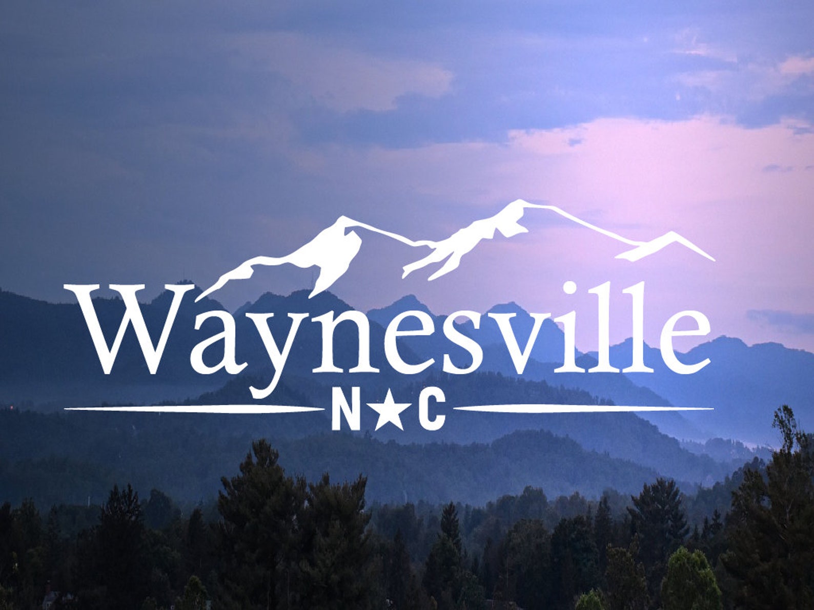Waynesville North Carolina Decal / Car Window Decal / Camper Etsy
