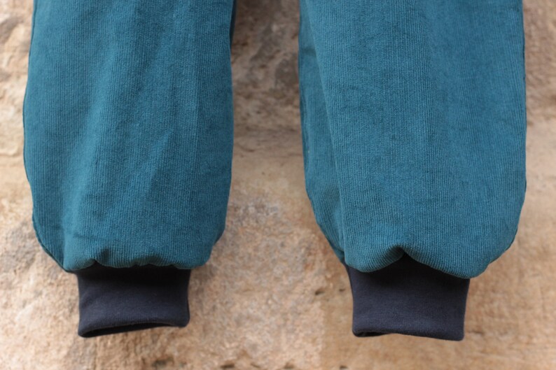 Feincord Pump Pants Petrol 74-164 Desired Size with Bag for Kids Boys /& Girls