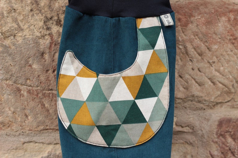 Feincord Pump Pants Petrol 74-164 Desired Size with Bag for Kids Boys /& Girls